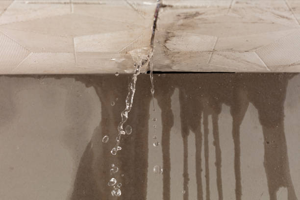 Professional Burst Pipe Cleanup technician working in Cabin John, MD